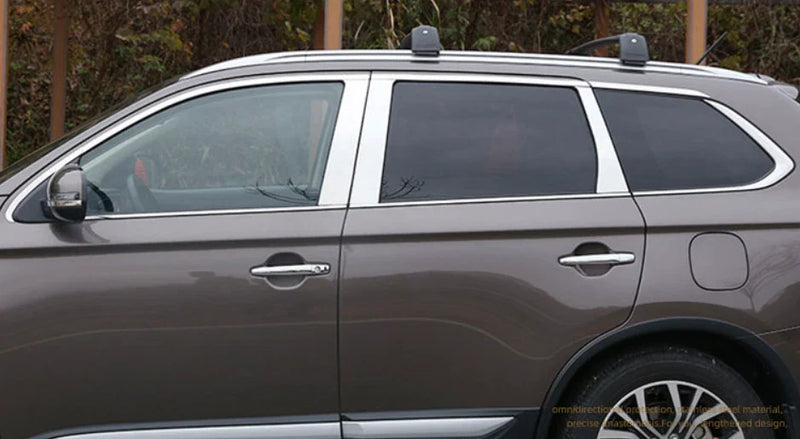 Mitsubishi Outlander Full Window Pillar Molding Cover Trim (2013-2018)