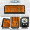 Motorcycle Orange Universal Safety Spoke Reflective with Screw / 56x26mm