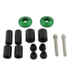 Green 7/8" Dirt Bike Handlebar End Grips Caps Plugs Slider