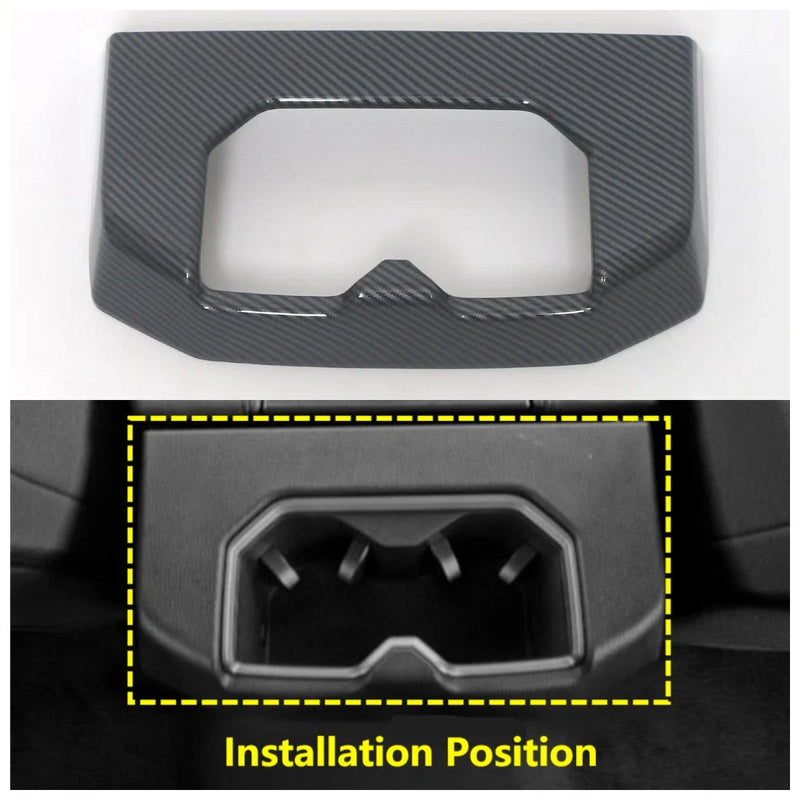 Toyota Tundra Carbon Fiber Rear Water Cup Holder Cover (2022-2023)