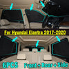 Hyundai Elantra 6x Front Side Window Privacy Sunshade (2017–2020)