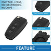 Ford Fiesta Kuga Focus Transit 3 x Keyless Entry Remote Key Shell Case