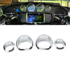 Harley Touring Electra Street Glide Chrome Gauge Bezel Trim Ring (14-23)