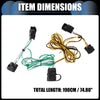 Dodge Ram 1500 1 Set 4-Pin Trailer Wiring Harness Kit (1995-2001)