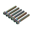 Motorcycle Bike 6pcs M8x60mm Titanium Torx Head Flange Screws