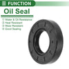 Oil Seal Rotary Shaft Seal NBR Rubber 30x58x12mm Black 5 Pcs