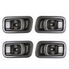 Interior Door Handle Gray Set 4 Fits Nissan Frontier Navara D22 UTE 1998-05 D06