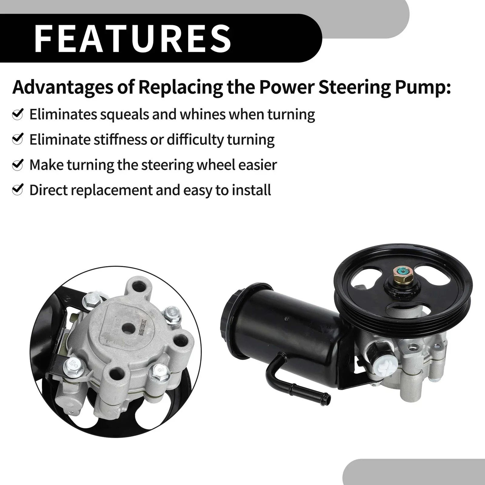 Power Steering Pump with Pulley for Toyota 4Runner (1996-2002)