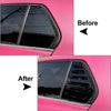 VW Golf 8 MK8 (2020-2022) 2 x Rear Window Side Vent Shutter Louver Cover Trim