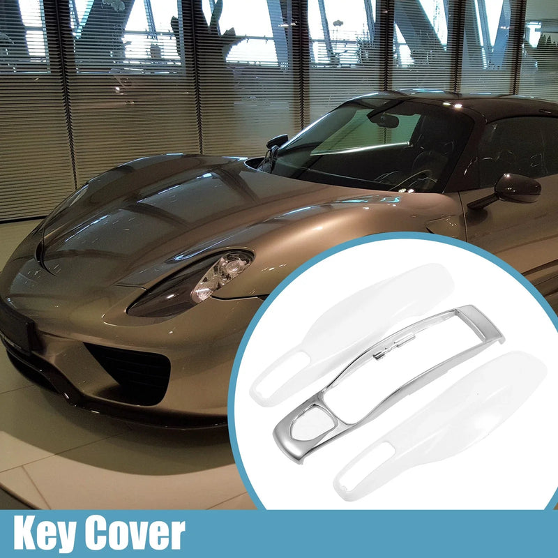 Porsche Macan 2014-Up - 1 x Key Shell Case White Vehicle Remote Key Cover
