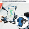 Motorcycle Blue Phone Mount Holder 4.7-7.2in