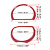 Dodge Challenger 4 x Red Headlight Cover Decor Rings (2015-2021)