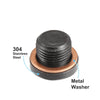 BMW Mazda Black M18x1.5 Engine Oil Drain Plug Screw with Gasket
