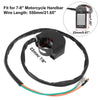 Motorcycle Handlebar Switch / 7/8" / Headlight Toggle Gray