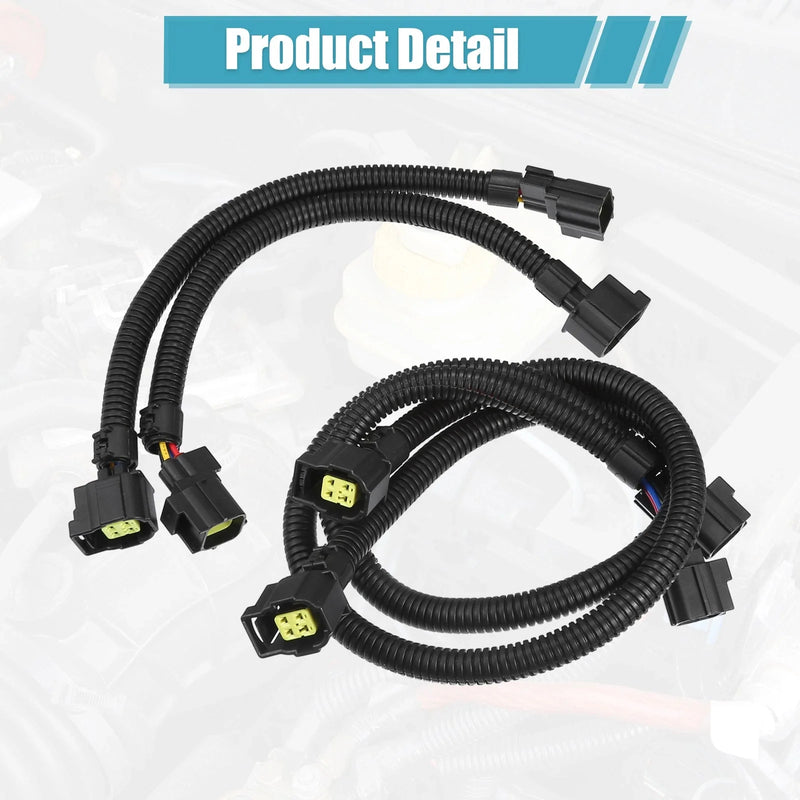 Jeep Wrangler 12" & 24" Oxygen Sensor Extension Harness 2Pcs (2001-2019)