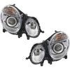 Halogen Headlight Set For 2007-2009 Mercedes Benz E-Class