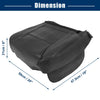 Dodge Ram Black Faux Leather Seat Bottom Cover