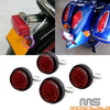 Universal Fit 4X Motorcycle License Plate Reflectors