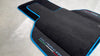 Lamborghini Huracan with Light Blue Trim Black Floor Mats (2014-2023)