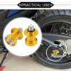 Motorcycle Gold Tone Pair 10mm CNC Swingarm Spools Sliders