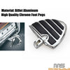 Suzuki Boulevard M50, M90 & Honda Gold Wing GL1800 Chrome Wing Style Foot Pegs (2006-2023)