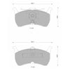 Ford Falcon EA EB ED XG XH Rear Disc Brake Pad Set (1988 - 1999)