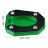 Kawasaki Zx4rr 1 x Set Kickstand Side Stand Plate Pad Green (2023–2023)