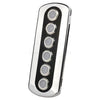 Marine Switch Panel Carbon Fiber Vinyl Stainless Steel Push Button Blue Light