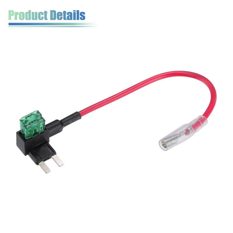5 x Car Fuse Tap and Circuit Adapters 12V with 30A Mini Blade Fuses