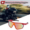 Motorcycle Goggles Red Lens Red Frame PC