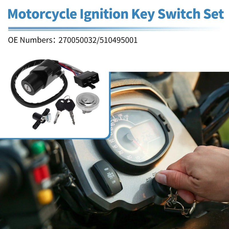 Kawasaki VN900 Classic Ignition Key Switch (2006–2013)