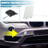 BMW X1 E84 White Front Bumper Tow Hook Cover (2012-2015)