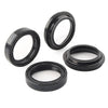 4 x Black 41x54mm Motorcycle Front Fork Damper Shock Absorber Seal