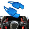 Audi A6 A7 A8 S4 S5 Blue Aluminum Steering Wheel Paddle Shifter Extensions (2019-2023)