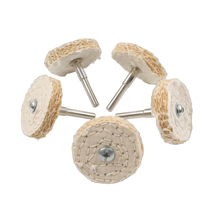 Polishing Stainless Steel 5 x 2" Sisal Cloth Buffing Wheels
