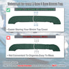 Boat Bimini Top Storage Boot Green 85-90 W 600D Sock