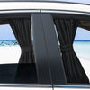 2pcs Adjustable Car Window Anti-UV Sun Shade Drape Visor Curtain Valance