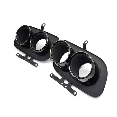 Porsche 992 Carrera S (2019-2022) 2 x Black Rear Exhaust Muffler Pipe Tips