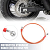 Motorcycle Brake Line / 10mm / Hydraulic Oil Hose Pipe 28° 0° Orange