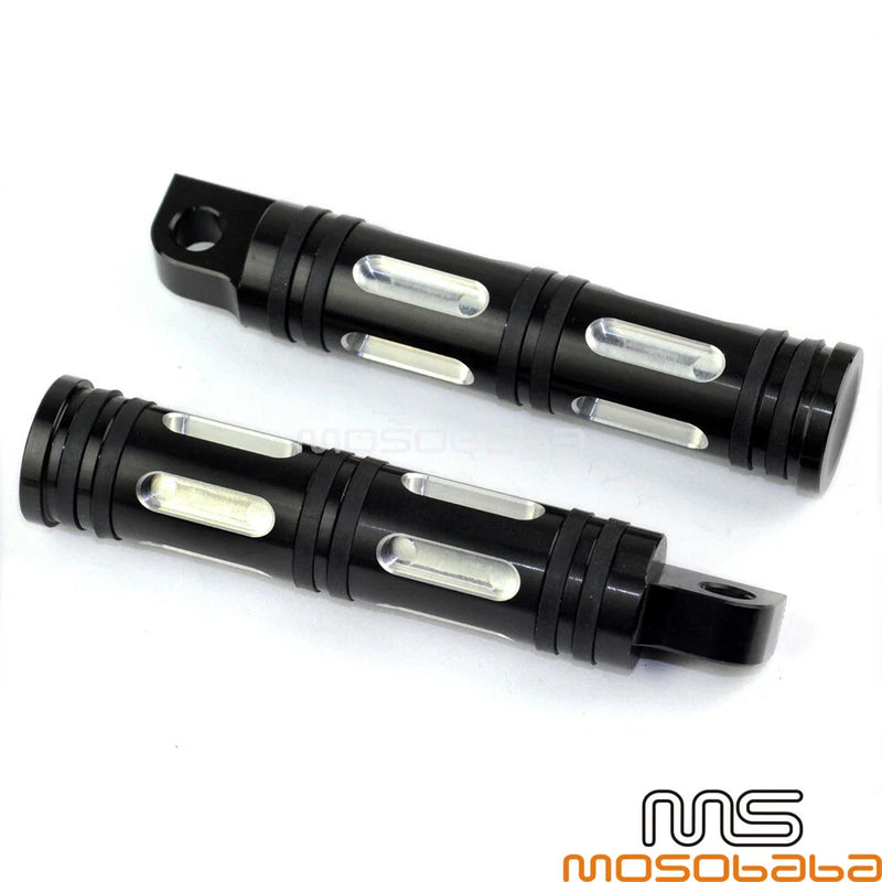 Harley Sportster, Dyna, Electra Glide Black Aluminum Foot Pegs (2004-2023)