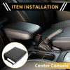 Ford - Microfiber Leather, Black, Square Pattern Console Lid Armrest Cover