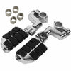 Harley Honda GL1800 22mm-35mm Chrome Highway Bar Foot Pegs Mount Clamps