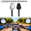 M8/M10 Motorcycle Rear View Mirrors Handlebar Mirrors Black Aluminum