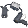 USA to EU 7-Way Blade to 7-Pin Round Trailer Light Converter