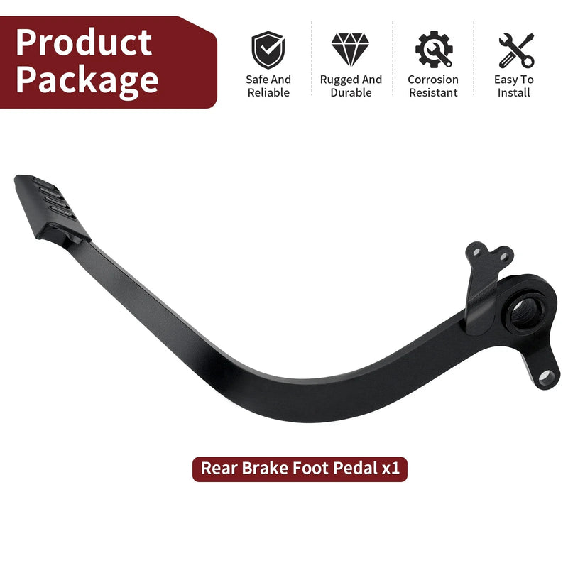 Honda Grom Iron Black Rear Brake Pedal (2014–2018)