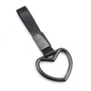 Car, Subway, Train, Bus - Heart Black Tsurikawa Ring Handle Strap