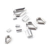 195Pcs M2/3/4/5 Thimble & 6-Size Aluminum Crimping Loop Sleeves