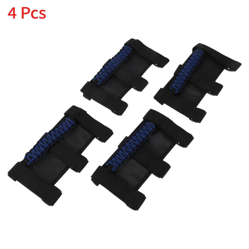 Jeep Wrangler (1955-2023) - Blue Roll Bar Grab Handles