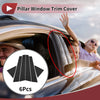 KIA Cerato (2009-2012) Black 6 Pcs Door Pillar Window Trim