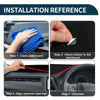 Toyota Crown 2012-2018 Black Red 1 Set Dashboard Cover Mat